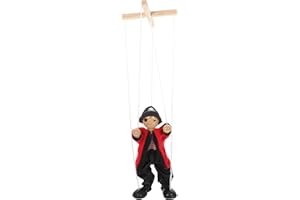 SAFIGLE Puppet 1Pcs Funny Wooden Pirate Marionette String Puppet, Creative Marionettes Sting Puppets for Kids, Silly String Puppets String Toy for Kids Party Favors Jeffy Jeffy Puppet
