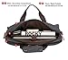 Baosha BC-07 17inch Canvas Laptop Computer Bag Messenger Bag Multicompartment Briefcase (Black)