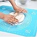 Rolling Pin & Silicon Pastry Mat,Silicone Large Pastry Mat With 19.6