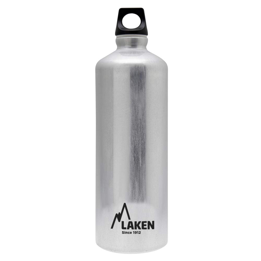 Laken Futura Water Bottle with Narrow Mouth, Single Wall Lightweight Aluminum BPA, Leak-Proof Screw Cap, 1 Litre, Aluminum โ image 1