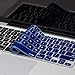 Kuzy Older Version Keyboard Cover Compatible with MacBook Pro 13 15 17 inch Release 2010-2015 and MacBook Air 13.3 inch Release 2010-2017 Silicone Skin Protector, Navy Blue