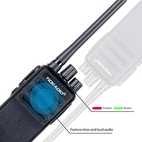 TIDRADIO TD-60 2 Way Radio FRS Walkie Talkies Rechargeable Two Way Radios Long Range Walkie Talkies 16 CH VOX Small UHF Radio with Emergency Alarm Channel Lock (10 Pack) - Thumbnail 3