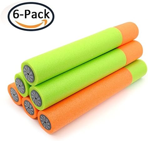 HeyToys Pocket Water Guns – 6 PCS Mini Super Soaker Foam Pocket Water Shooter Toys for Kids Summer Swimming Pool Game Beach Garden Water Blaster Toy