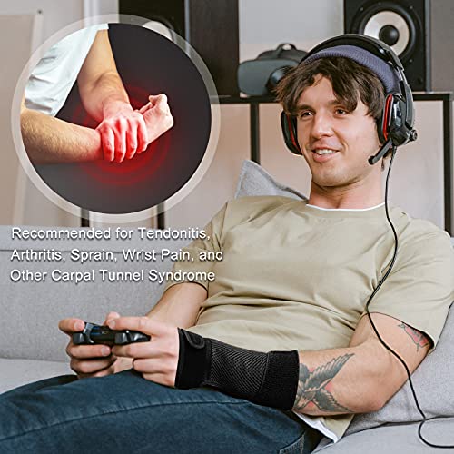 Carpal Tunnel Wrist Brace Night Support, PEIZSON Wrist Support Braces Right Hand with Splint for Tendonitis, Arthritis, Sprain, Carpal Tunnel Syndrome, Carpal Tunnel Pain Relief Brace for Men & Women