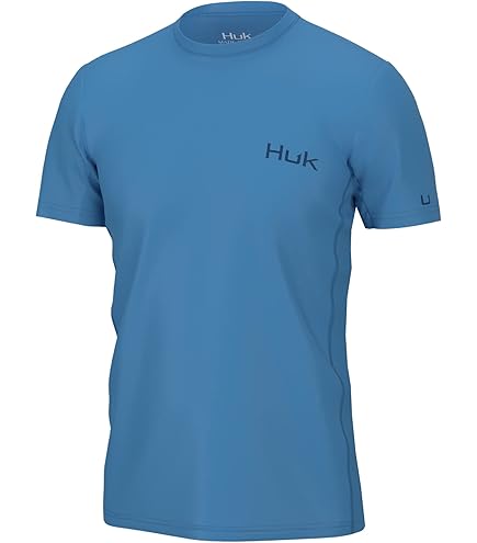 T-shirt De Pêche Huk Performance Fishing Bleu Ciel - Taille L - Neuf Avec étiquette