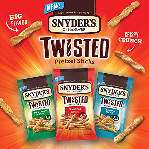 Snyder's of Hanover Pretzels, Seasoned Twisted Pretzel Sticks, 5 Oz