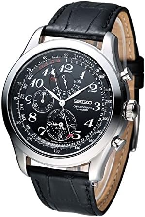 قیمت و خرید SeikoMens Analog Black Casual Quartz Seiko Chronograph  Perpetual SPC133P1 برند SEIKO | مالتینا
