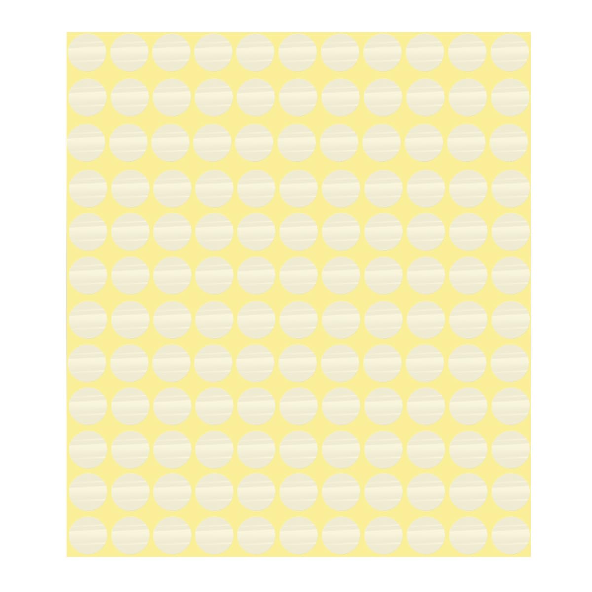 Photo 1 of 0.5" Clear Circle Dot Stickers (1980 Pcs), Transparent Self-Adhesive Seals for Envelope, Cosmetic Box, Gift Bag, Mail, PVC Material, Round Wafer Package Seals