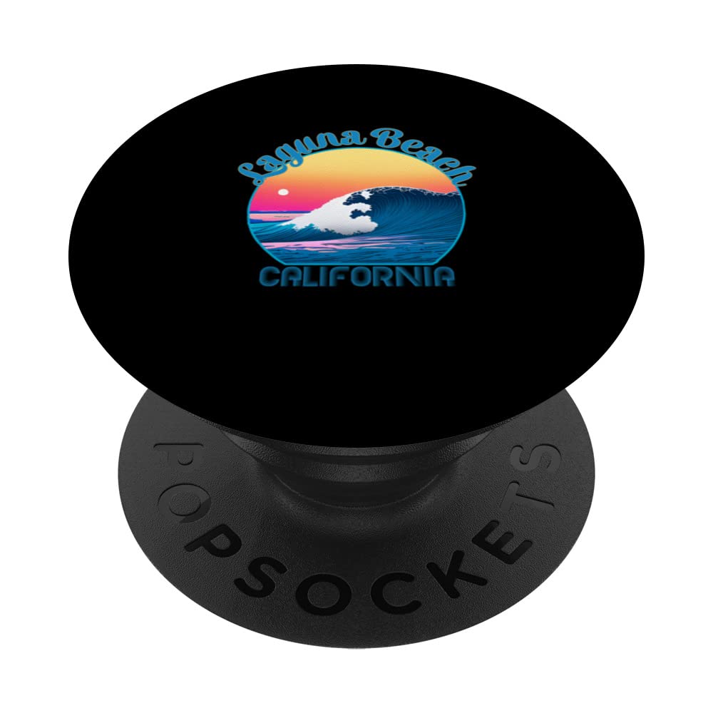 Laguna Beach Souvenir Outfit - Retro Laguna Beach PopSockets Swappable PopGrip