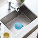 Silicone Tub Stopper - Bathtub Drain Plug for Bathroom, Kitchen and Laundry - Blue