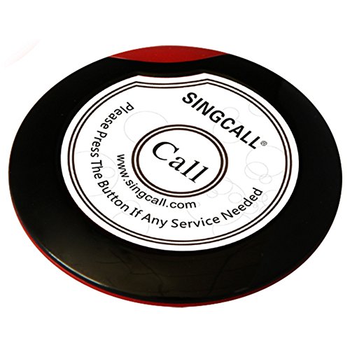 SINGCALL Wireless Service Calling System,for Bank Restaurant hotel,Call Waiter,New Generation Watch Receiver, Pack of 5 Pagers and 1 Watch Receiver(APE6800) - Thumbnail 7