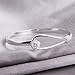 SeaISee Plated Women Jewelry 925 Silver Sterling Silver Solid Bracelet Fashion Cuff Bangle Chain Bracelets