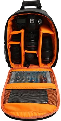 Little rock Waterproof Digital DSLR Photo Padded Backpack Camera Bag Case for Canon Nikon