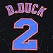 Mens Basketball Jersey #2 D Duck 90s Moive Space Jam Shirts