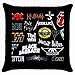 Rock And Roll Band Throw Pillow Case (Black)