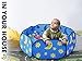 Aeroway® Dark Blue Kids Ball Pit Toddler Ball Playpen Baby Play Pit with Zippered Storage Bag Ideal for Toddlers Pets Indoor Outdoor Play (Balls Not Included)