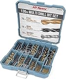 Hi-Spec 130pc Multi SAE Drill Bit Set. 11 Sizes