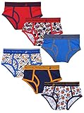'Beverly Hills Polo Club 6 Pack Boys\' Underwear Briefs, Sports and Solids, Small / 4-6'