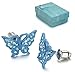 Buyless Fashion Girls Butterfly Stud Earrings Crystal Stainless Steel In Gift Box
