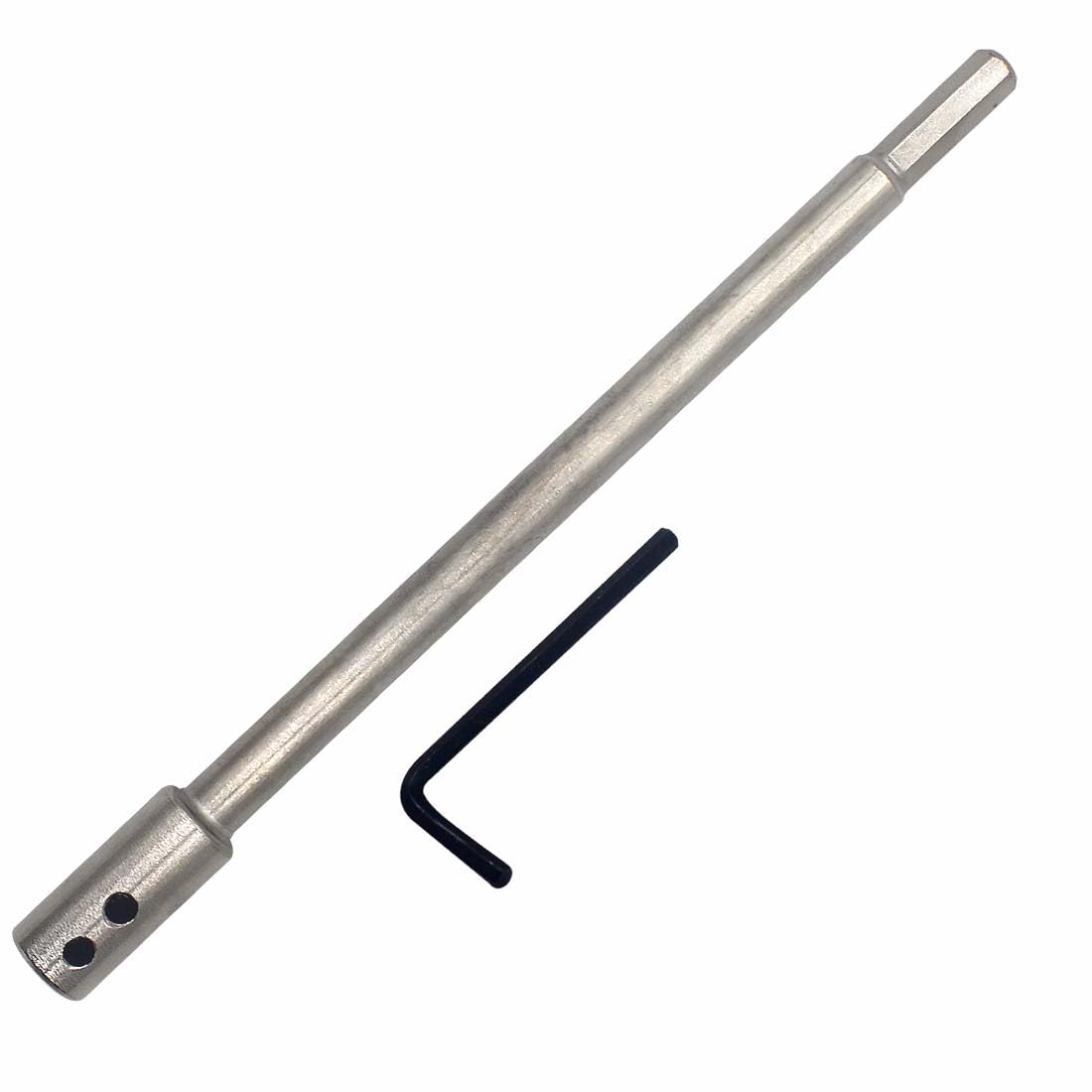 Photo 1 of 10 Inch Forstner Bit Extension Extra Long Drill Bit Extension for Adding Over 8-3/4" of Drilling Depth (10" for 3/8" Round Shank or Hex Shank)