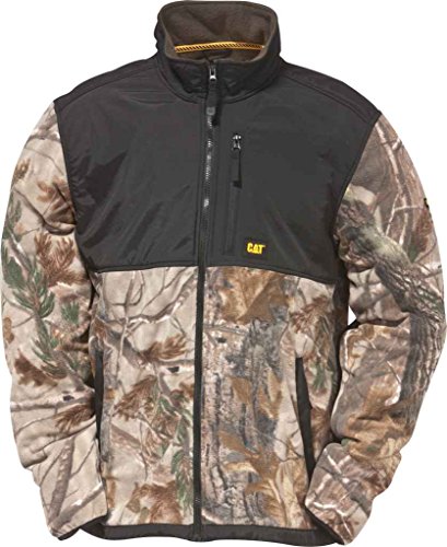 Caterpillar Men's Fleece Jacket with Overlay