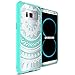 CoverON Hard Slim Fit ClearGuard Series for Samsung Galaxy S8 Case, Teal Mandala Design