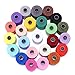 Candora Sewing Thread Assortment Coil 24 Color 1000 Yards Polyester Thread Sewing Kit All Purpose Polyester Thread for Hand and Machine Sewing