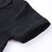 SWNONE Infant Baby Boys Girls Clothing Shirts Rompers Jumpsuit Funny Letter Printed Short Sleeves Black Onesie (Black, 6-12 Months)