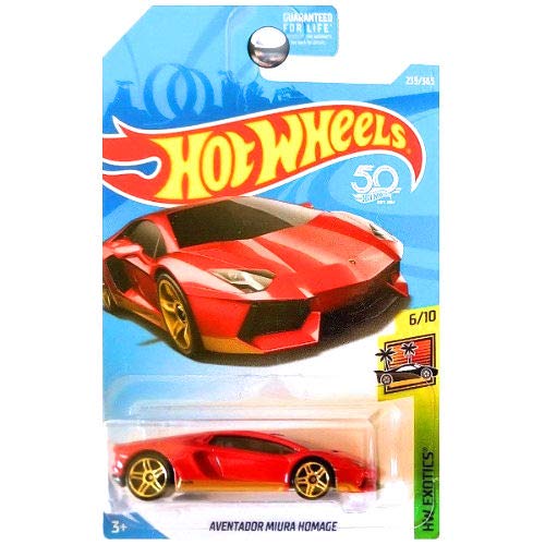 Hot Wheels 2018 HW Exotics Lamborghini Aventador Miura Homage 239/365, Red