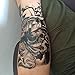 DaLin 4 Sheets Temporary Tattoos, Lion, Hawks, Owl, Skull