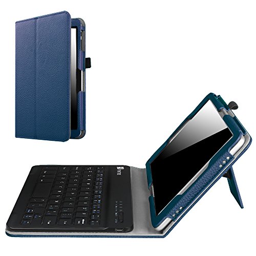 Fintie nuvision 8 inch tablet keyboard case, slim fit f…