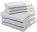 Set of 6 Turkish Cotton Bath Beach Spa Sauna Hammam Yoga Gym Hamam Hand Towel Fouta Peshtemal Pestemal Blanket Set