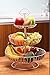 Juvale Large White Fruit Basket for Kitchen Counter, Metal 3 Tiered Fruit Stand for Countertop, Fresh Produce, Fruits and Vegetables, Organization, Storage Rack (18 In)