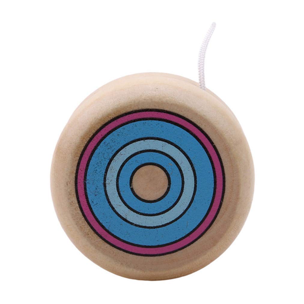 Li-ly Qualité Premium Yo Yo Jouets Bleu Mini en Bois Yoyos Responsive ...