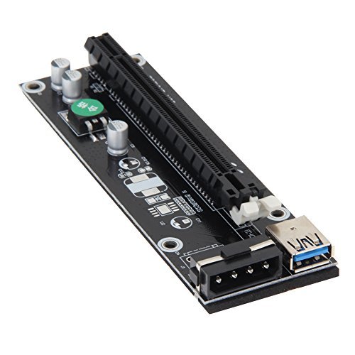 PCI-E 1X to 16X Express Mining Extender Riser Card Adapter with 30cm USB 3.0 Power Cable