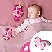 teytoy 2pcs Soft Baby Rattles, Pink Horse & Angel Pig Baby Girl Toy 3 6 9 12 Month Baby Shower