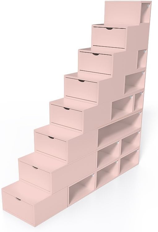 ABC Storage Furniture Set Cube height 200 cm ESC200, Pink, Rose Pastel