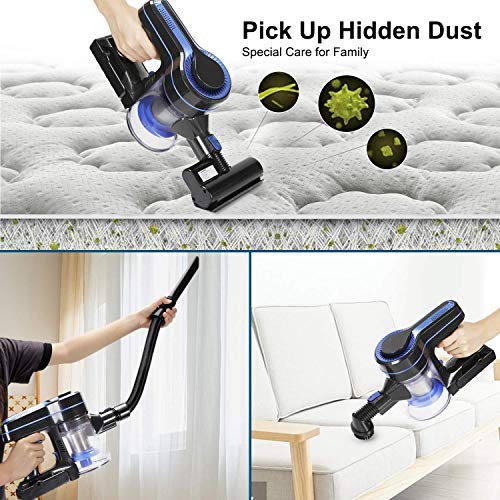 APOSEN Cordless Vacuum Cleaner, Upgraded 24000pa Stick Vacuum 5 in 1