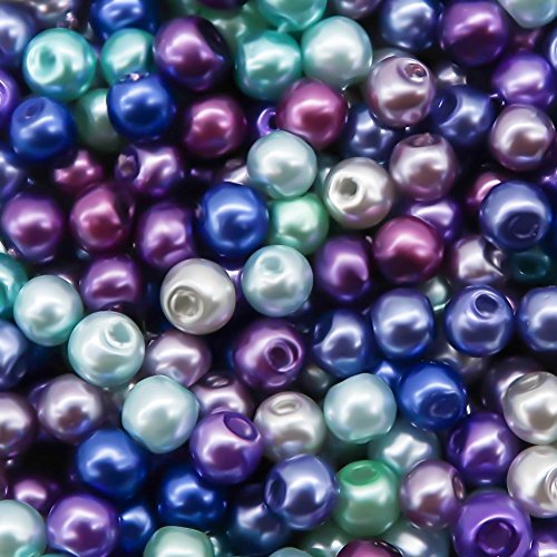 TOAOB 1000 Piece 4mm Tiny Satin Luster Glass Pearl Beads Multi Colors Wholesale Loose Beads for Jewelry Making