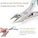 Cuticle Nipper Cutter Professional Surgical Grade Stainless Steel with Double Springs Nail Art Tool (Cuticle Nipper)
