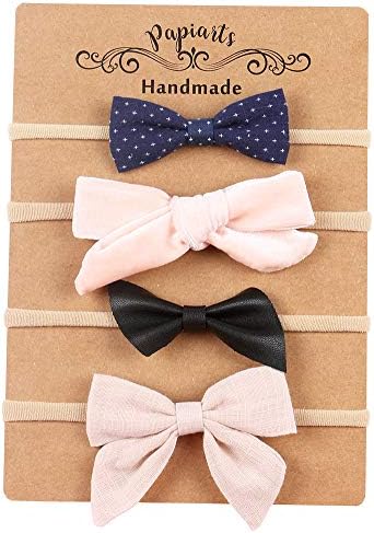 Baby Girl Headbands and Bows, Nylon Headbands, Hair Accessories for Newborn Toddler Girls