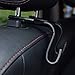 Car SUV Back Seat Headrest Hanger Storage Hooks -CIKIShield Purse Handbag Grocery Bag Holder(Black -Set of 4)