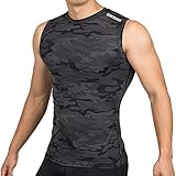 DRSKIN 1~3 Pack Undershirts Running Shirt Tank Tops Men's Cool Dry Compression Baselayer Sleeveless