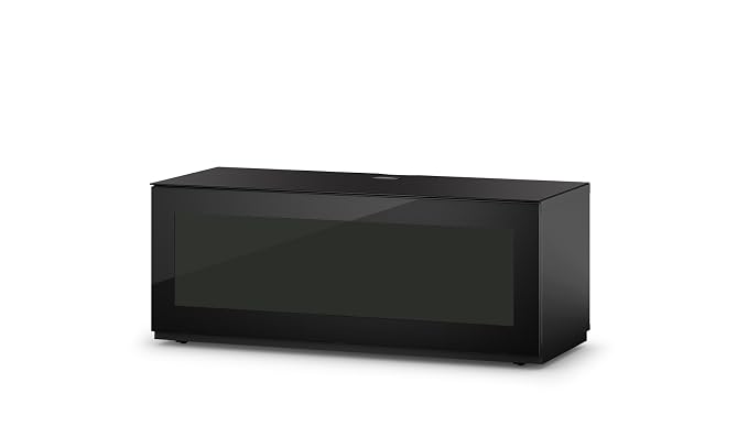 SONOROUS Studio ST-110B I/R Friendly Wood and Glass TV Stand with ...