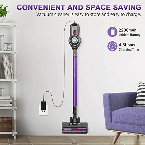 ONSON Cordless Vacuum, Stick Vacuum Cleaner with 20Kpa Super Suction