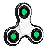 Fidget Spinner,NBODY Upgraded Toy Stress Reducer Fidget Toy Hand Spinner Stress Reducer Relieve Anxiety For ADD, ADHD, Anxiety, and Autism Adult Children TL002 White-Black-Black