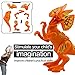 Bstaofy 8 PCS Colorful 5'' Dinosaur Jurassic Park Playset, Mini Dinosaur Building Blocks Toy Playset ABS