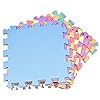 M.Y Interlocking Foam Play Mat - 29x29cm Thick, Multi Colour Soft EVA Baby Floor Tiles