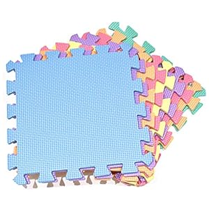 MY-Interlocking-Foam-Play-Mat-29x29cm-Thick-Multi-Colour-Soft-EVA-Baby-Floor-Tiles M.Y Interlocking Foam Play Mat - 29x29cm Thick, Multi Colour Soft EVA Baby Floor Tiles