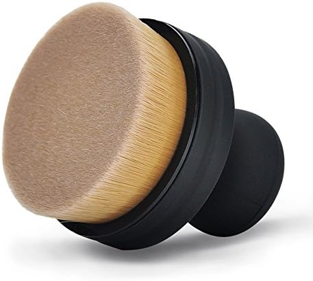 HML Professional Circle Face Kabuki Brush With Brush Holder Synthetic Contour Makeup Foundation Brush for Highlight, Powder, Face Cream cosmetic